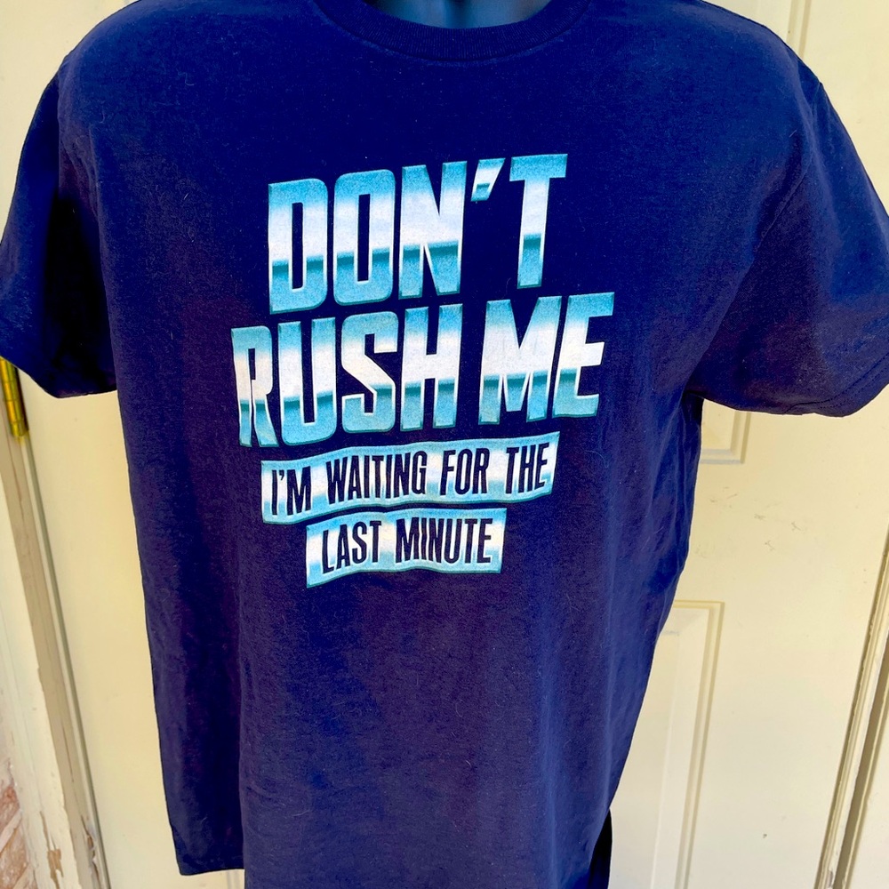 DOM It’s About the Art, Blue, Short Sleeve, Shirt, Size Medium